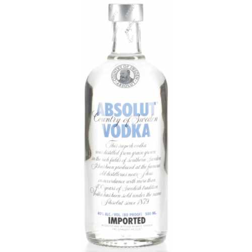 Absolut 40 Vodka 40% 0.50