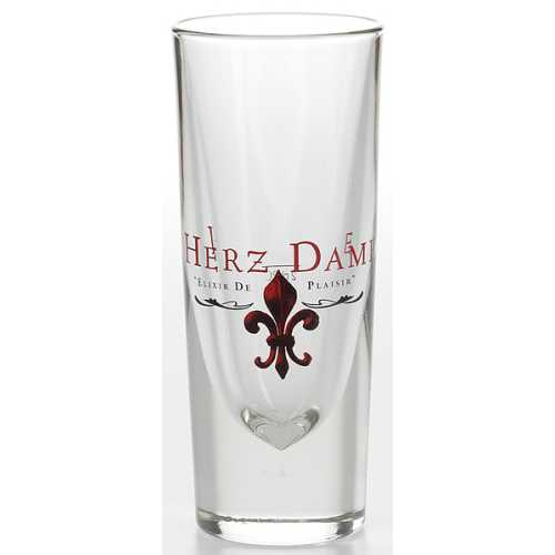 Herz Dame Gläser 6x2cl