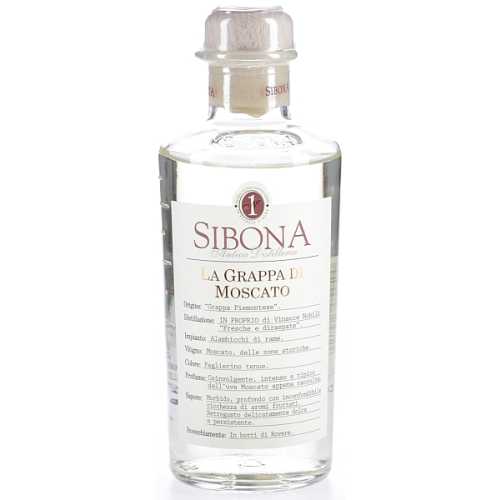 Sibona Moscato Grappa 40% 0.50