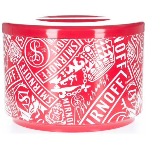 Smirnoff Eisbox mit Grafik